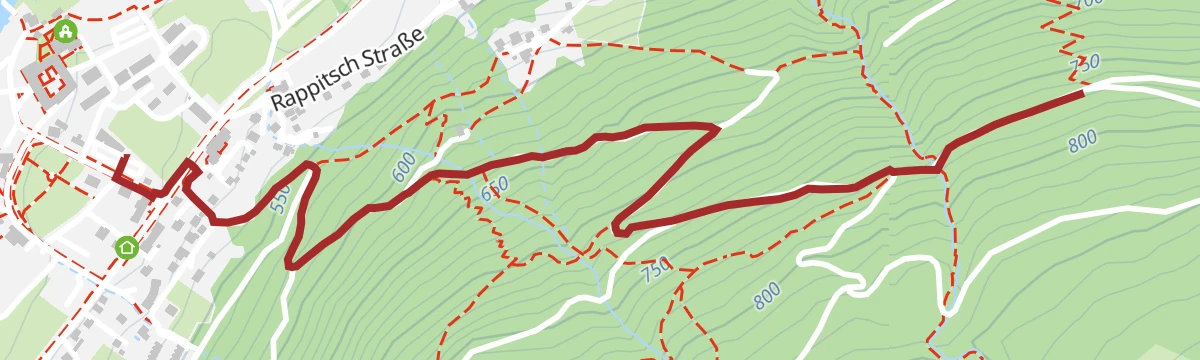 Route map: Transfer Huby Trail - T62